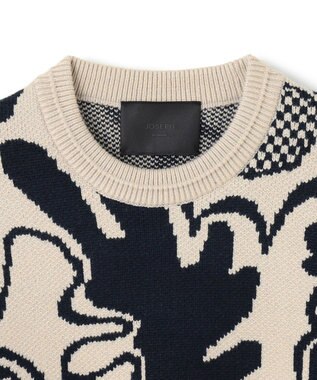 JOSEPH HOMME 【HIGH GRADE LINE】フォークアートジャガード　クルーネックニット アイボリー系5