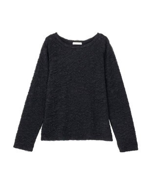 Green Parks 表面感ポコポコプルオーバー Black