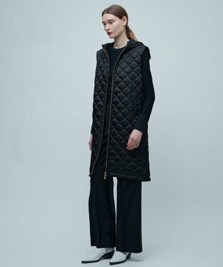 BEIGE， 【S-size】RENARD / フーデッドジレ Black