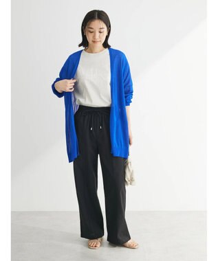 Green Parks 推しニット　ゆったりミドル丈カーディガン Blue