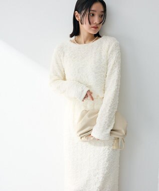 Green Parks 表面感ポコポコプルオーバー Ecru