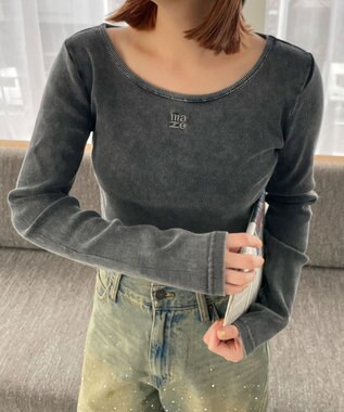 WEGO ヴィンテージウォッシュリブロンT スミクロ