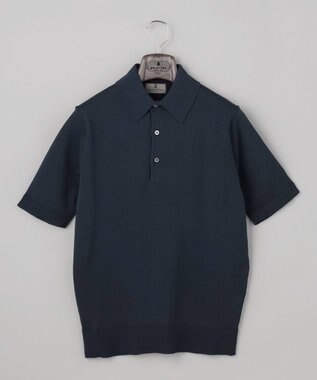 GOTAIRIKU 毎日の仕事着に【洗濯機可】テーラード DRESS BIZ ニットポロ ネイビー系