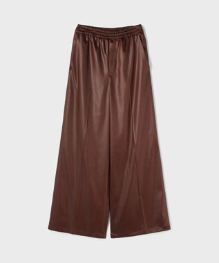 GRACE CONTINENTAL レザーライクパンツ ブラウン