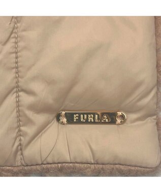 MOONBAT FURLA 【リバーシブル】フェイクファー×ダウンマフラー ボア ベージュ