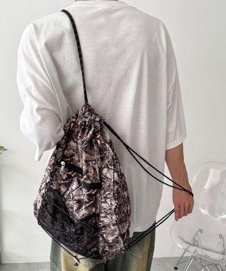 WEGO 【ユニセックス着用ITEM】コードデザインナップサック