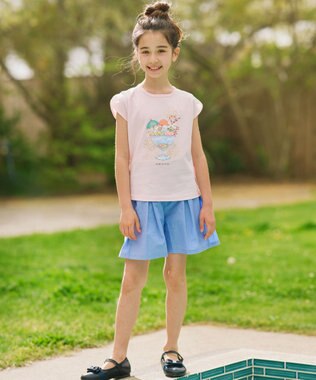 組曲 KIDS 【110-140㎝】シャンブレー ショートパンツ サックスブルー系