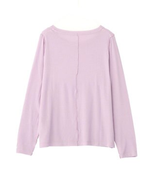 earth music&ecology 微シアーメロープルオーバー Light Purple