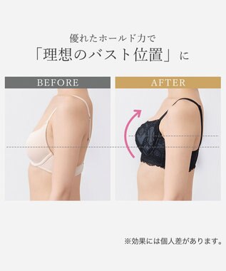 BRADELIS New York 【BRADELIS New York/ 育乳補整ブラ・STEP2 寄せる】ベルステップ2ブラ25A1 谷間を作ってキープ ブラック