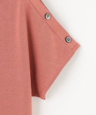 J.PRESS LADIES 【洗える・抗菌防臭】COTTON POLYESTER 襟付き ニット ローズピンク系