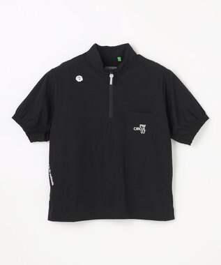 PW CIRCULUS 【WOMEN】ギャザリングシャツ ゴルフウェア レディース ブラック系