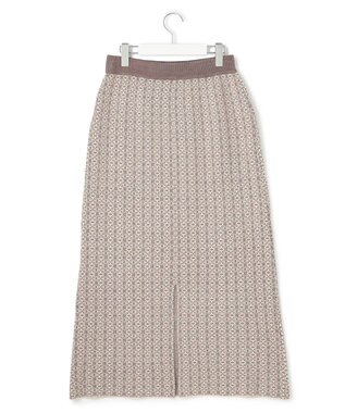 J.PRESS YORK STREET 【WOMEN】ANTI PILLING  JACQUARD スカート ブラウン系5