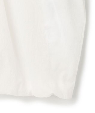 uncrave シアープルーフナイロン ギャザーブラウス ホワイト