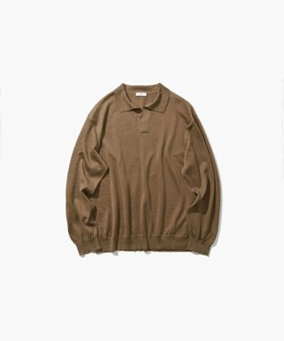 ATON RAMIE CASHMERE | スキッパーポロセーター - UNISEX CAMEL