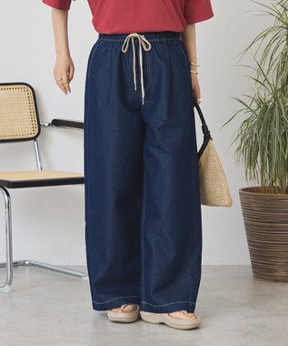 AMERICAN HOLIC イージーデニムワイドパンツ Indigo