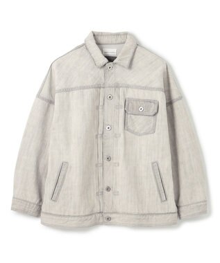uncrave 【upper hights×uncrave】THE LOOSE JEAN JK デニムジャケット ホワイトスモーク