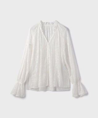 GRACE CONTINENTAL ヨウリュウembカフタンブラウス ホワイト