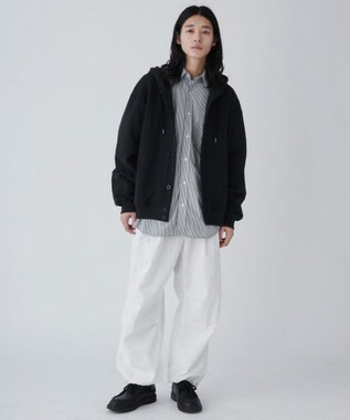 WEGO 【ユニセックス着用ITEM】スウェットボタンカーディガン ブラック