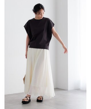 Te chichi シャンブレーボイルスカート オフホワイト