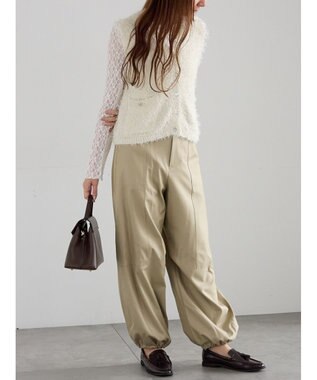 Te chichi パッチワークレースクルーネックTOPS《2025Autumn catalog vol.2 item》 オフホワイト