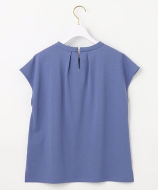 ANY SIS S 【UVカット・接触冷感・撥水・汗ジミ防止】プレーティングジャージー フレンチスリーブ カットソー ブルー