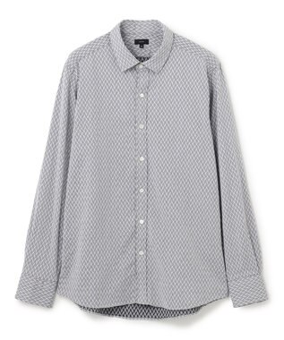 JOSEPH HOMME アロージャガードストレッチ　レギュラーカラーシャツ ライトグレー系