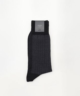 JOSEPH HOMME フォレストダイヤパターン　ソックス ブラック系3