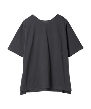 Green Parks 冷っとすずやか　バックカシュクールチュニック Dark Gray