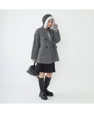 林八百吉商店 un chapeau アンゴラバラクラバ オフブラック