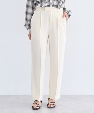 earth music&ecology ストレートパンツ Ecru