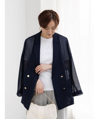 Te chichi メッシュテーラードジャケット