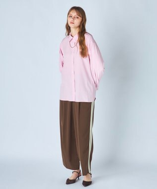 OP／FILA 【ocean pacific】デイリーオーバーサイズシャツ/UVカット ピンク