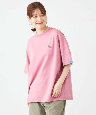 SHARE PARK LADIES 【EC限定カラーあり・UVカット・吸水速乾】カラフルロゴバックプリントＴシャツ ピンク系