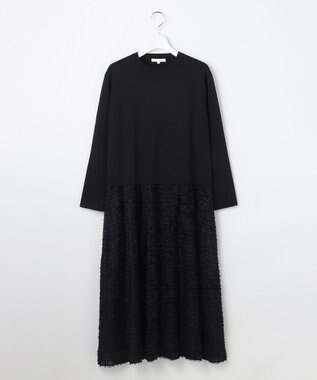 自由区 L 【カタログ掲載】ジャカードコンビ ワンピース ブラック
