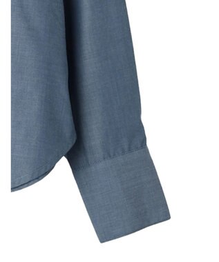 earth music&ecology ２ｗａｙ刺繍衿ブラウス Blue