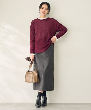 ANY タックショルダーバッグ モカ