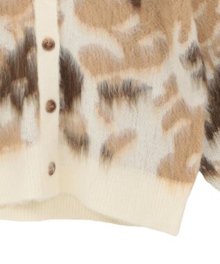 AMERICAN HOLIC ニュアンス柄ニットカーディガン Ivory