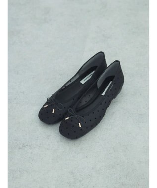 AMERICAN HOLIC チュールドットフラットシューズ Black