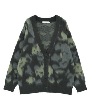 AMERICAN HOLIC ニュアンス柄ニットカーディガン Charcoal Gray