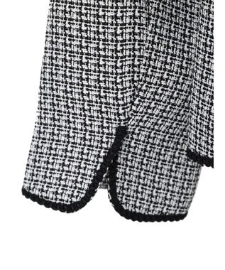 Green Parks ｅｆ－ｄｅ　ツィード風ノーカラージャケット Black