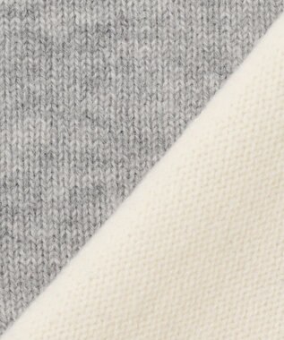 23区 S 【Oggi1月号掲載/洗える】ウールカシミヤ カラーブロック ニット ライトイエロー系