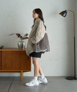 earth music&ecology ベロアトートバッグ Gray