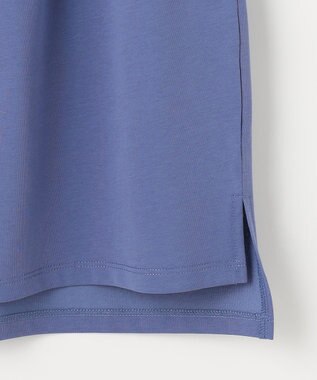 ANY SIS S 【UVカット・接触冷感・撥水・汗ジミ防止】プレーティングジャージー フレンチスリーブ カットソー ブルー