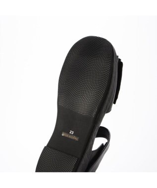 MODE ET JACOMO <D'ICI>フリルモチーフサンダル ブラック