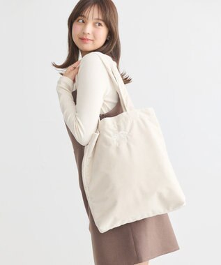 earth music&ecology ベロアトートバッグ Gray