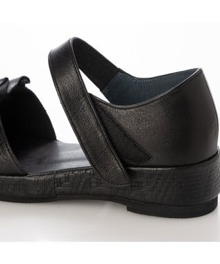 MODE ET JACOMO <D'ICI>フリルモチーフサンダル ブラック