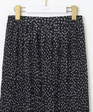 ANY SIS 【洗える】ナロー プリーツスカート ブラック系3