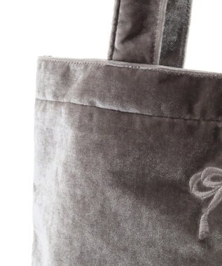 earth music&ecology ベロアトートバッグ Gray