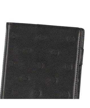 UNBILLION ペルケ perche / ドット刺繍B6手帳カバー ブラック