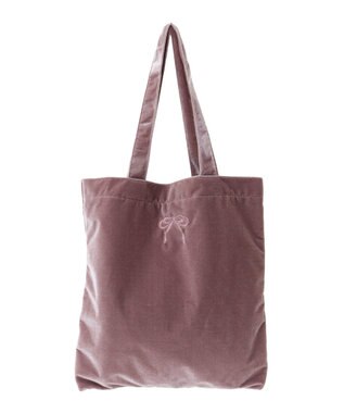 earth music&ecology ベロアトートバッグ Pink